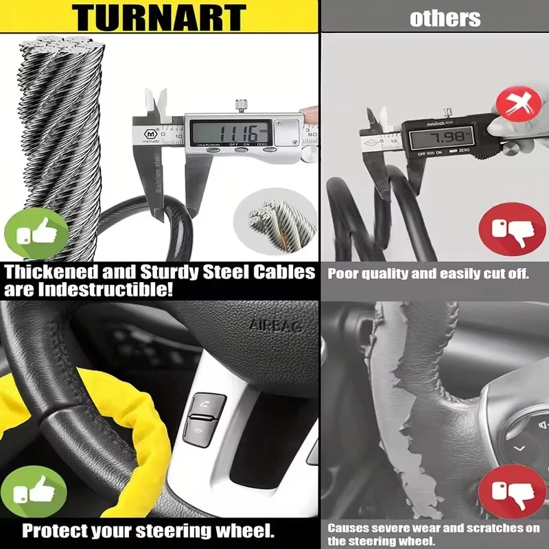 Antivol Volant Voiture - Verrouillage par Ceinture de Sécurité