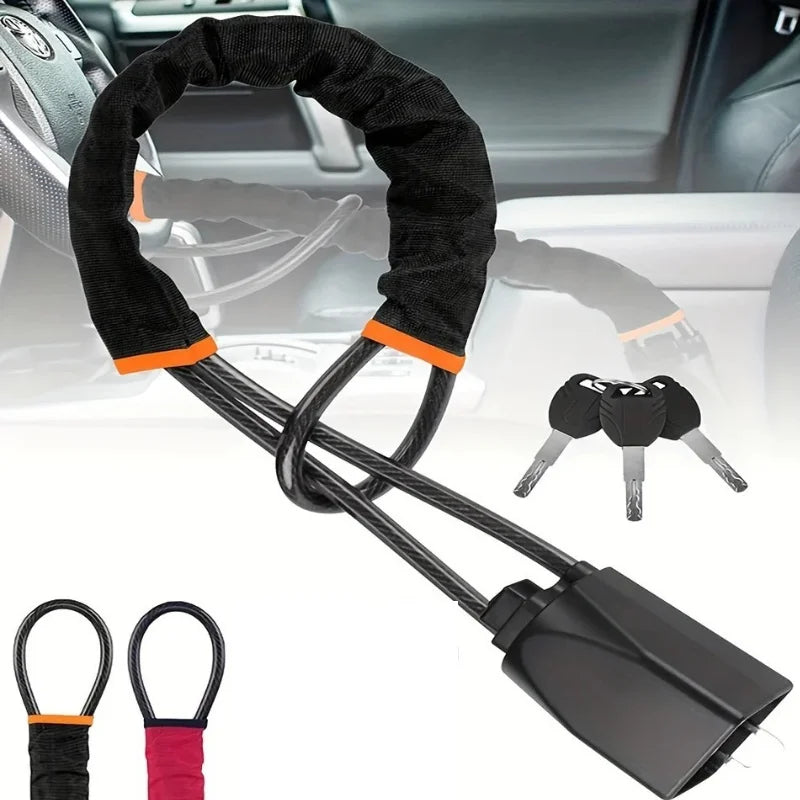 Antivol Volant Voiture - Verrouillage par Ceinture de Sécurité